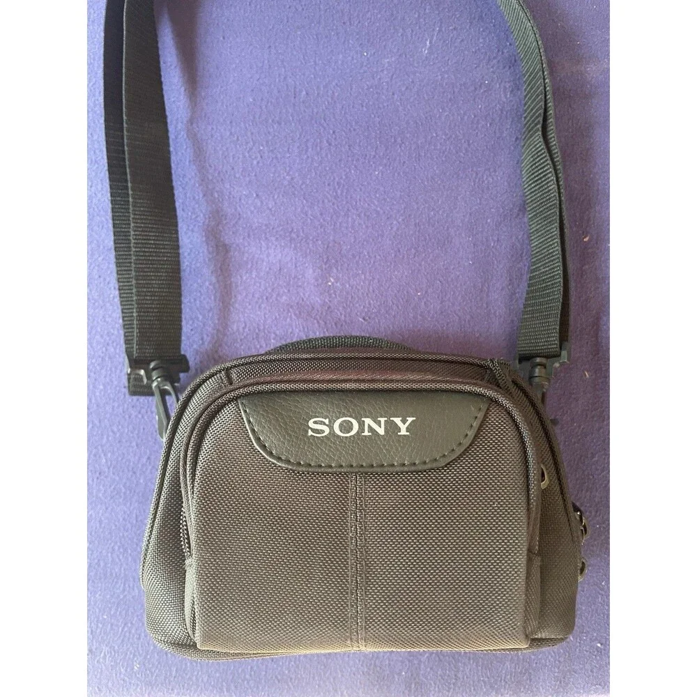Sony Vintage Camera Bag Crossbody Case CS-V15 Green Grey Light Use Small